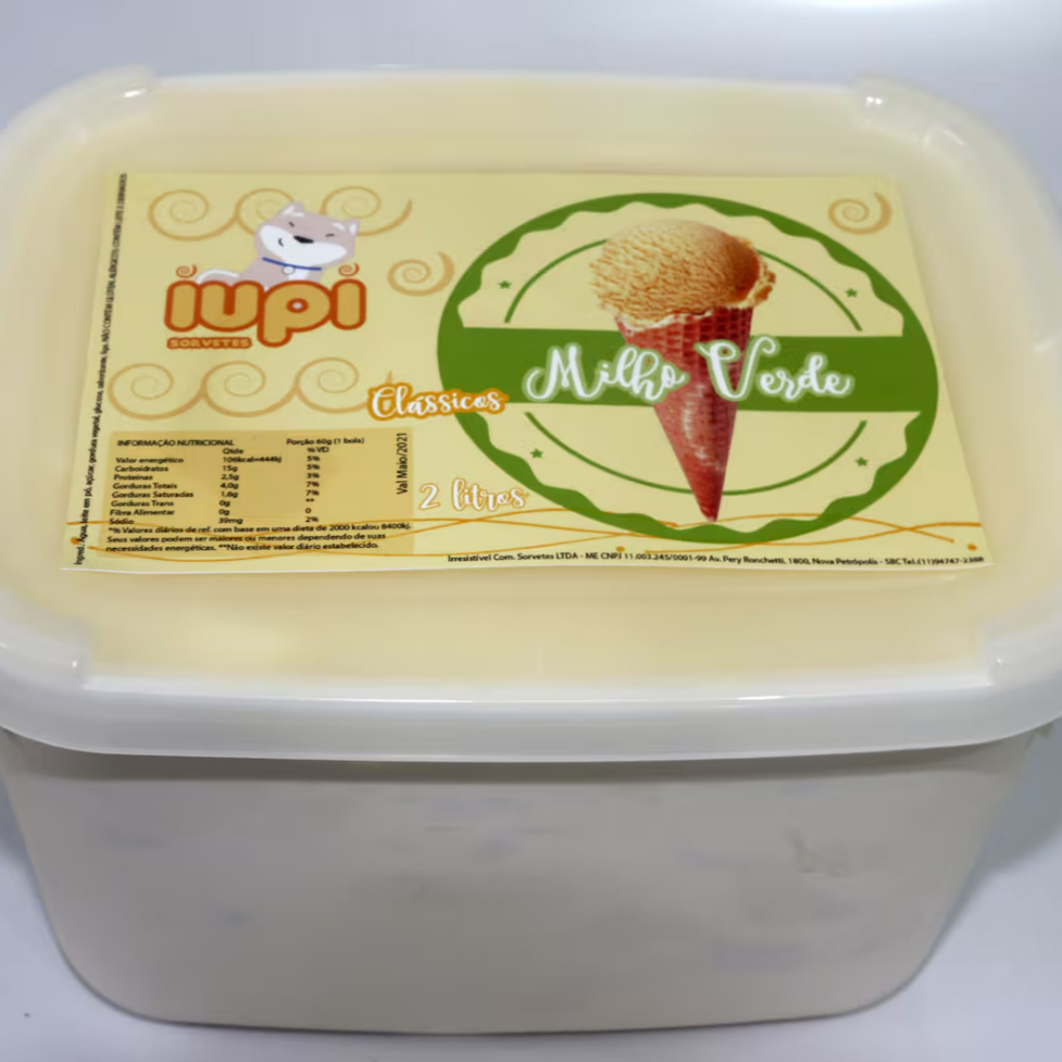 Massa sabor milho verde 2 litros