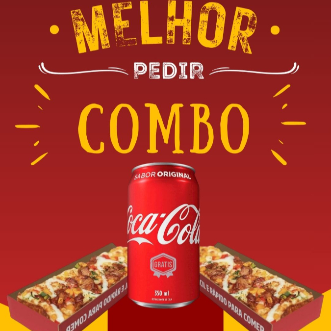 2 Pizzas Gaveta ( Mussarela, Calabresa, ou Marguerita ) mais um Refrigerante em lata !!!