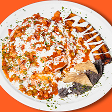 CHILAQUILES CON BISTEC