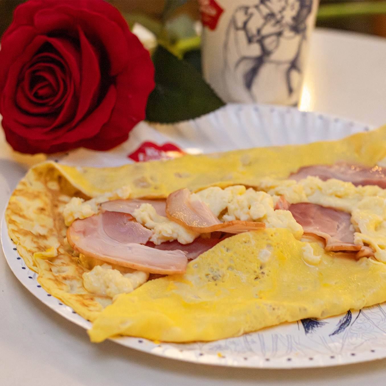 Tocino, Queso Con 3 Huevos