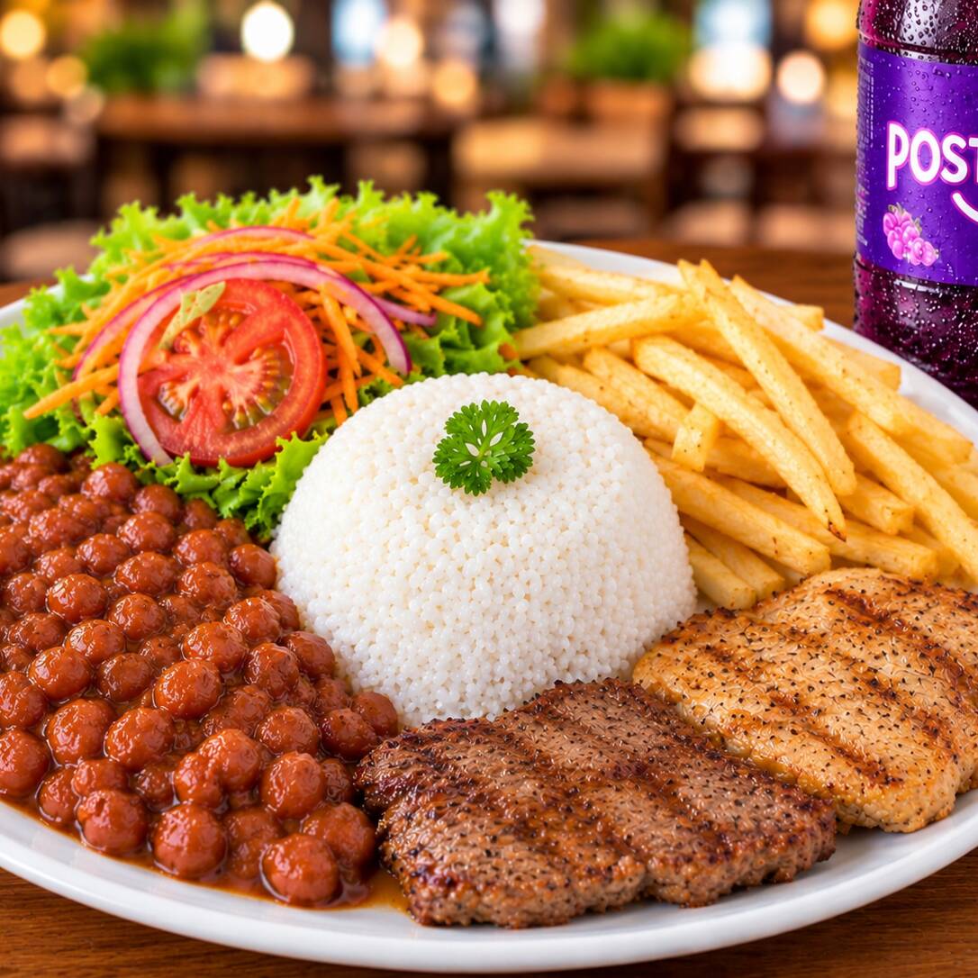 Almuerzo Ejecutivo con Pechuga + Gaseosa.