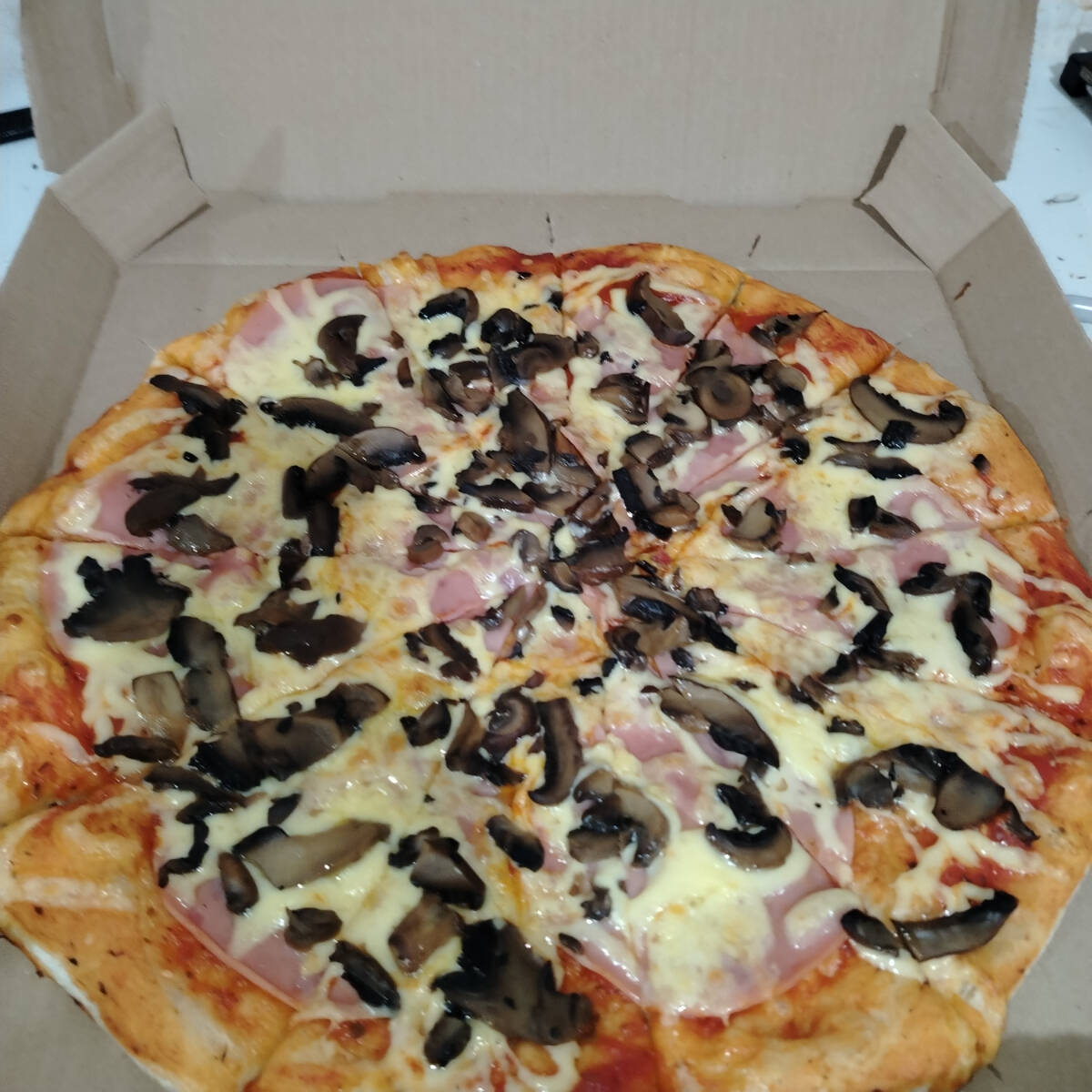 Pizza De Champiñon (Grande)