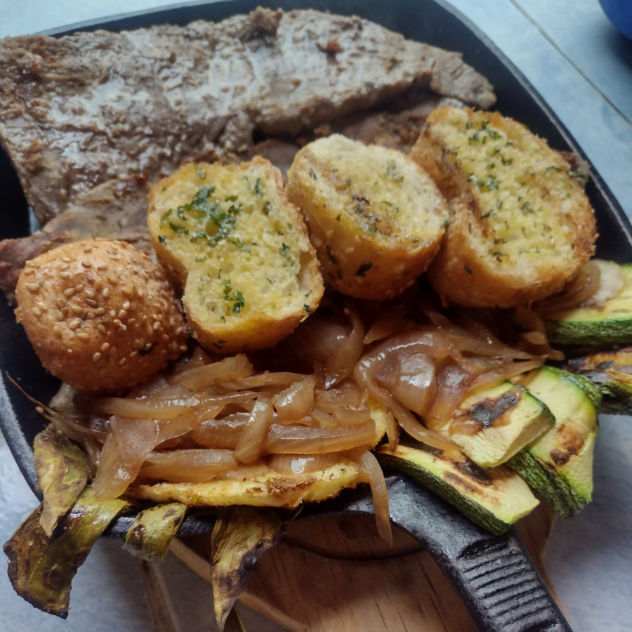 Arrachera 1/4 (incluye verduras asadas)