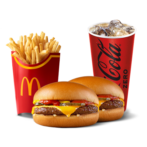 McTrío grande 2 Hamburguesas con Queso