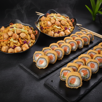 2 Yaks Frango Grande + 30 Hots Salmão