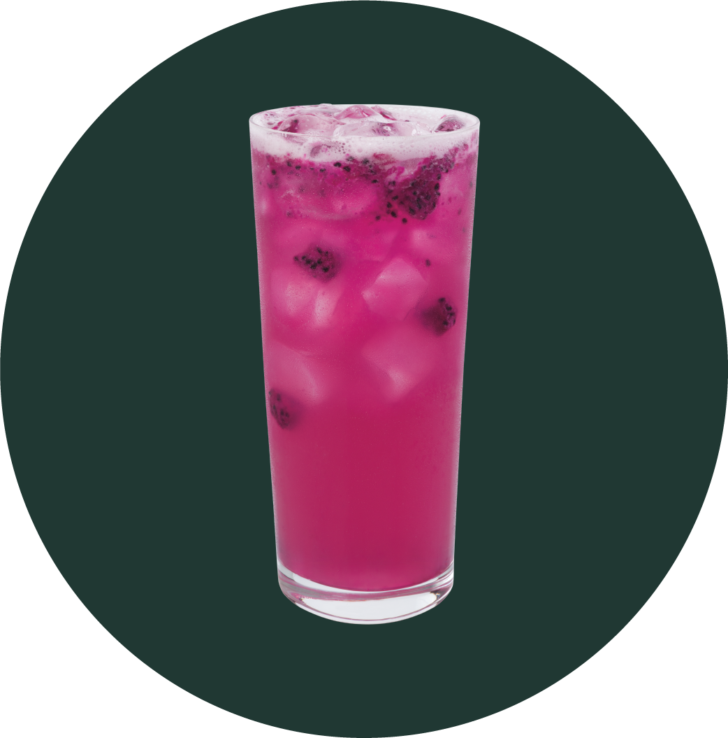 Mango Dragonfruit Refresher con limonada