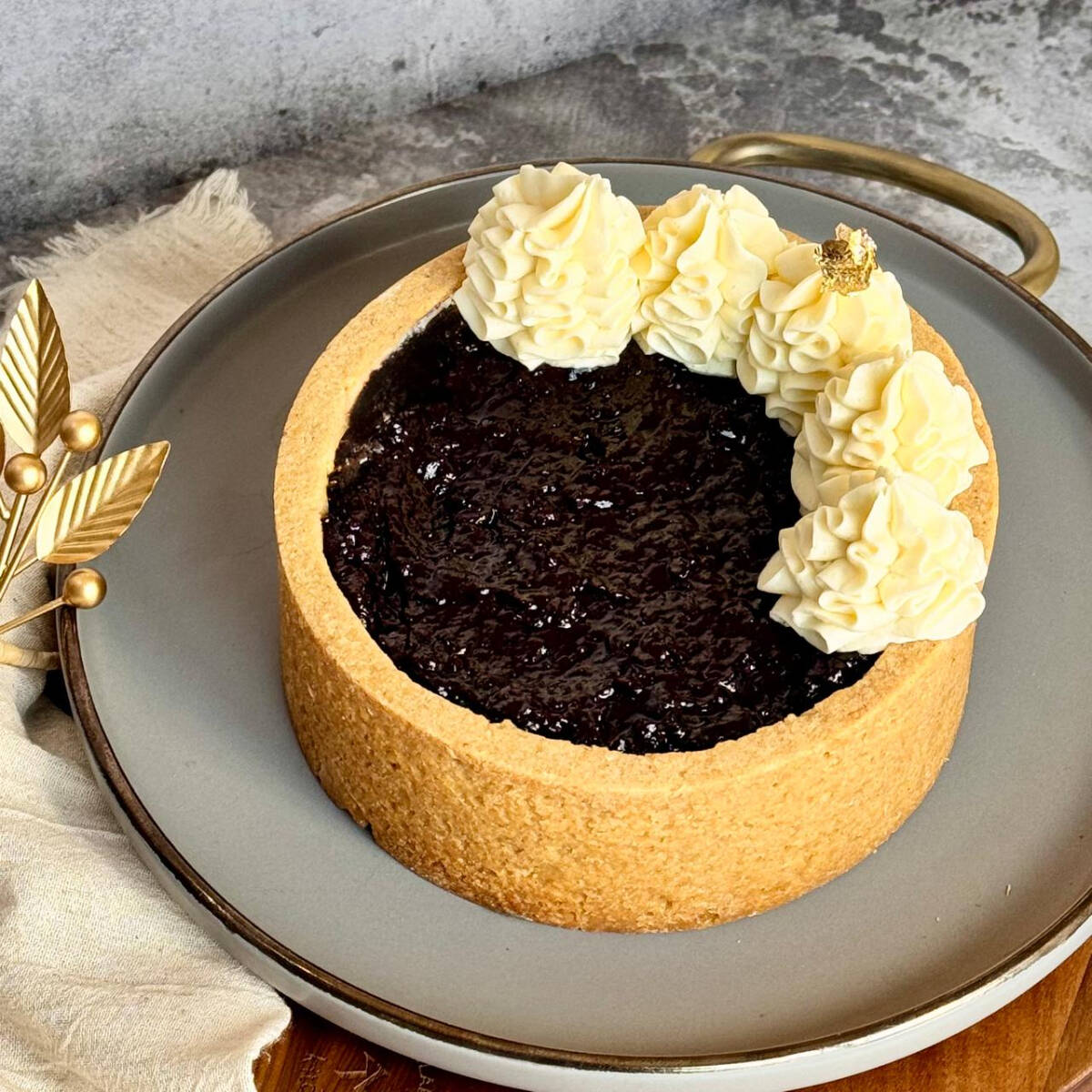 Cheesecake Horneado De Blueberries