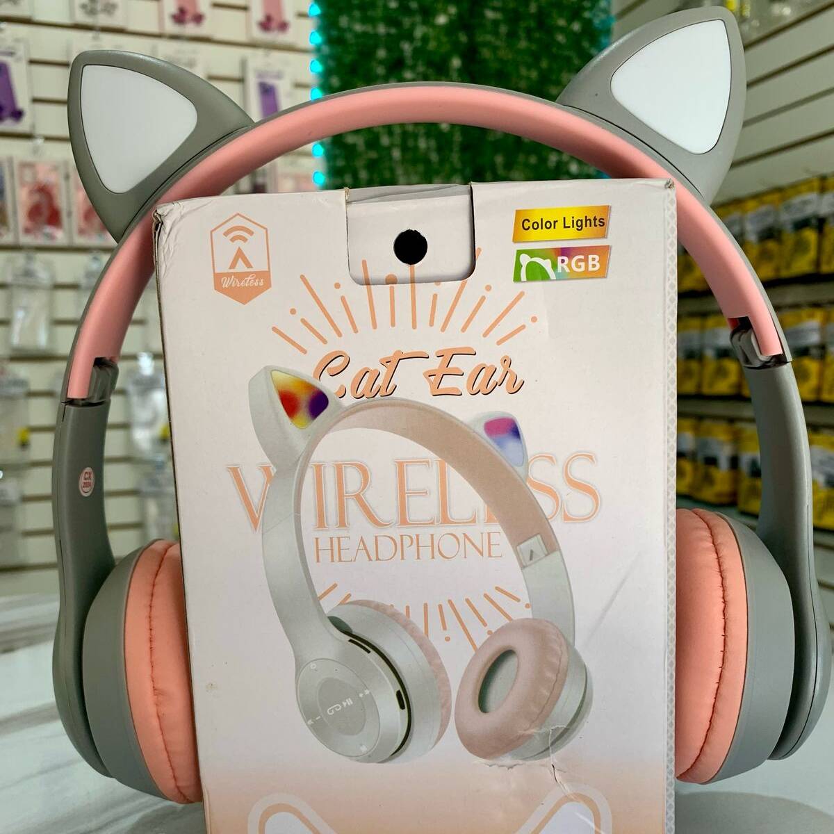 Audifonos de Gatito con Luces Bluetooth