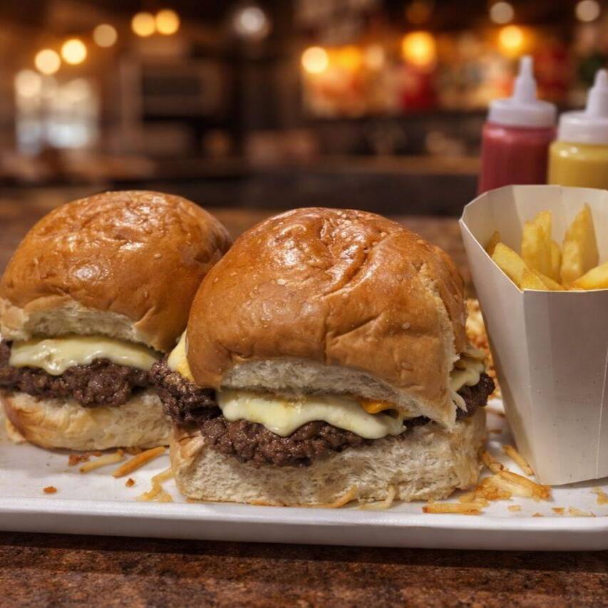 COMBO DE DOS HAMBURGUESA+ PAPA ALA FRANCESA