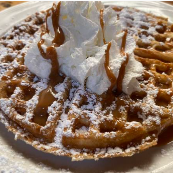 Waffle nutella o cajeta