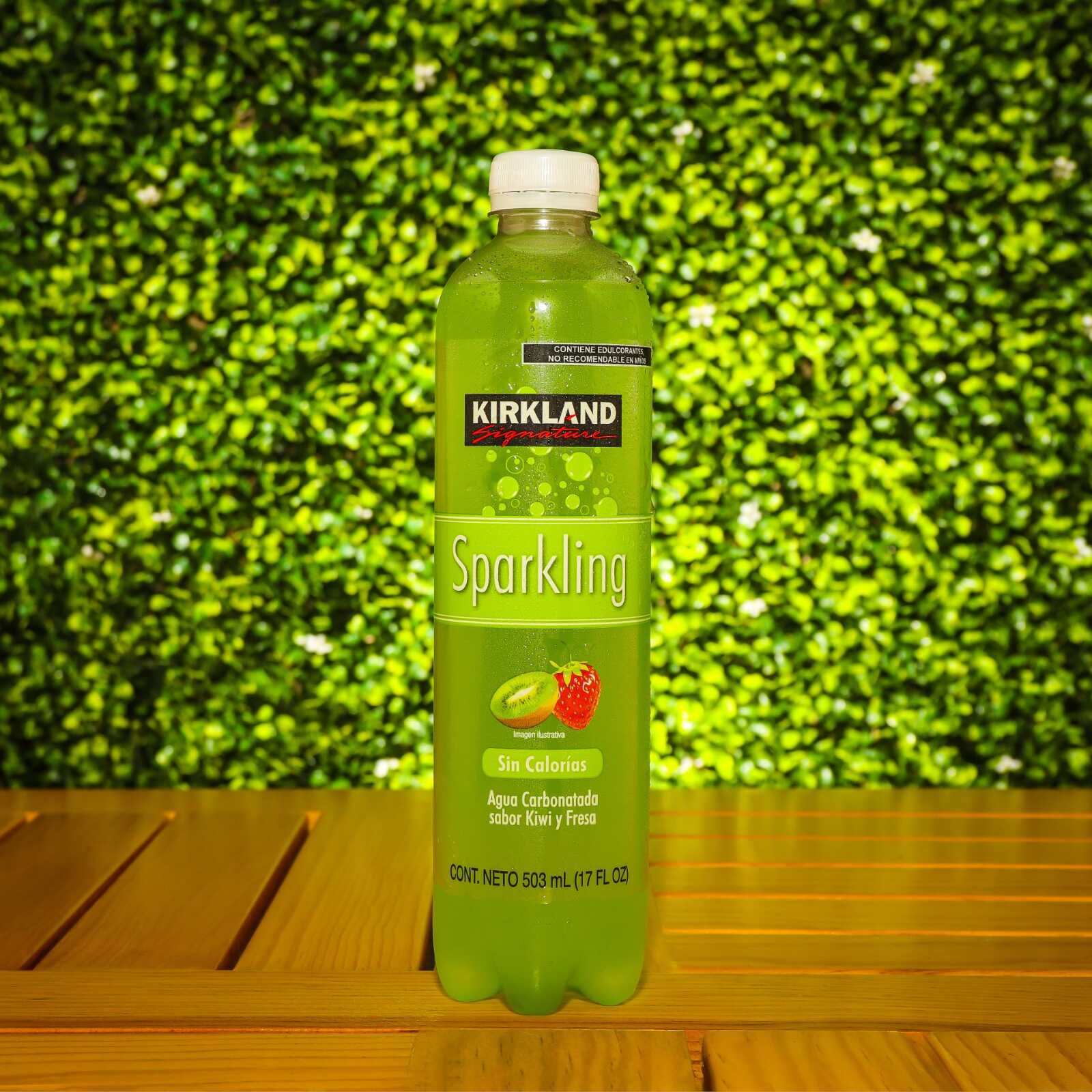 Agua carbonatada sabor kiwi fresa