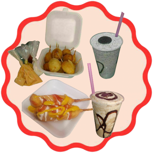 Salchibolas mas 2 Banderillas mas 2 Frappes