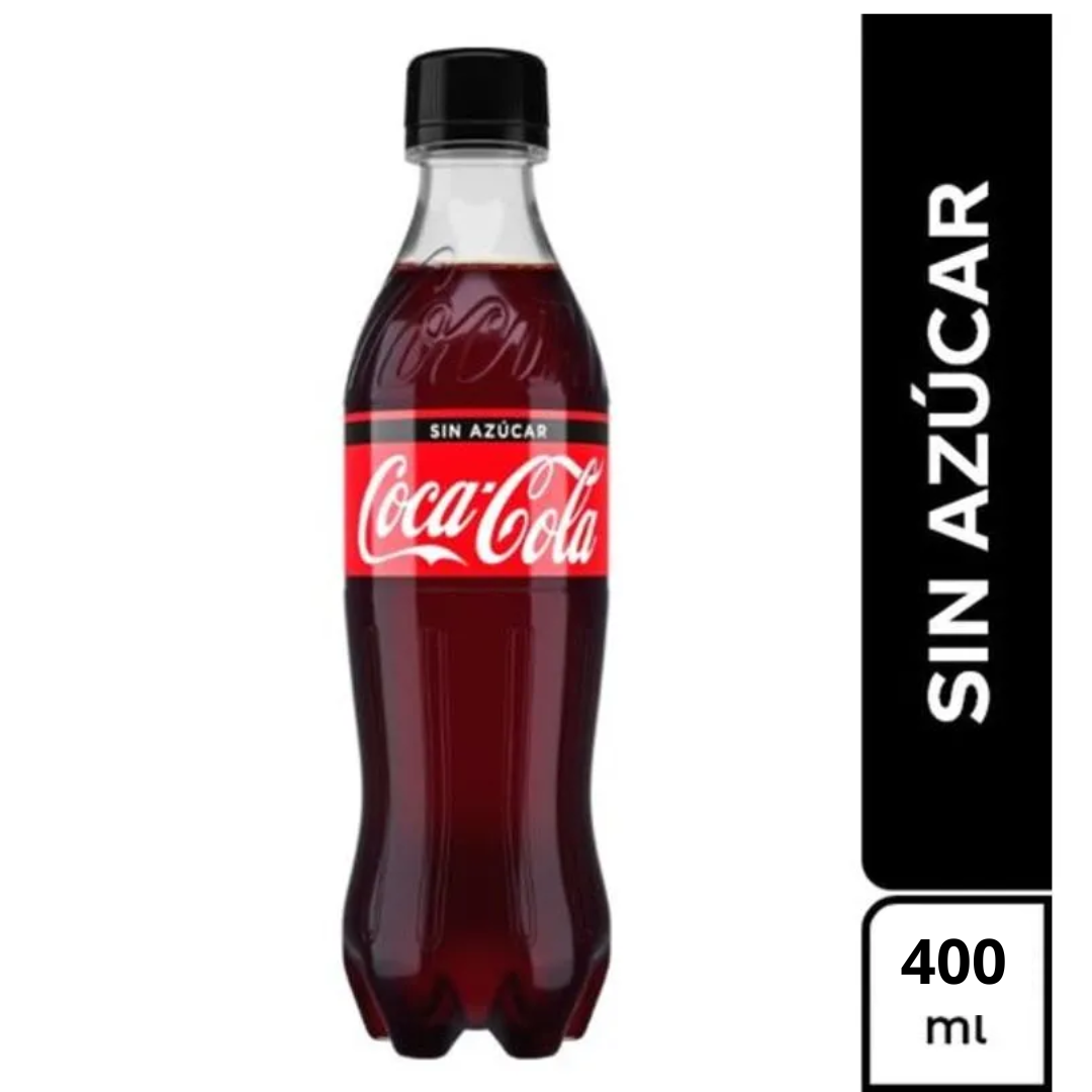 GASEOSA COCA- COLA ZERO DE 400 ML