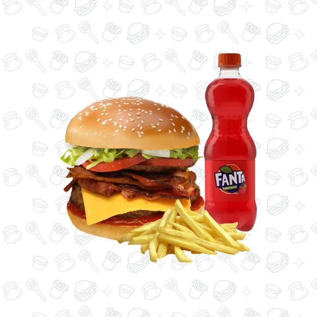 COMBO 6 DOBLE PETER BACON & CHEESE