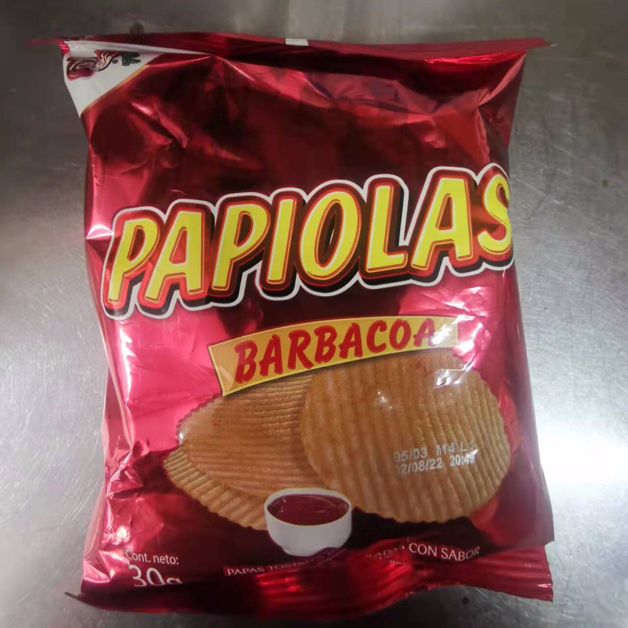 Tosty papiolas barbacoa 30g