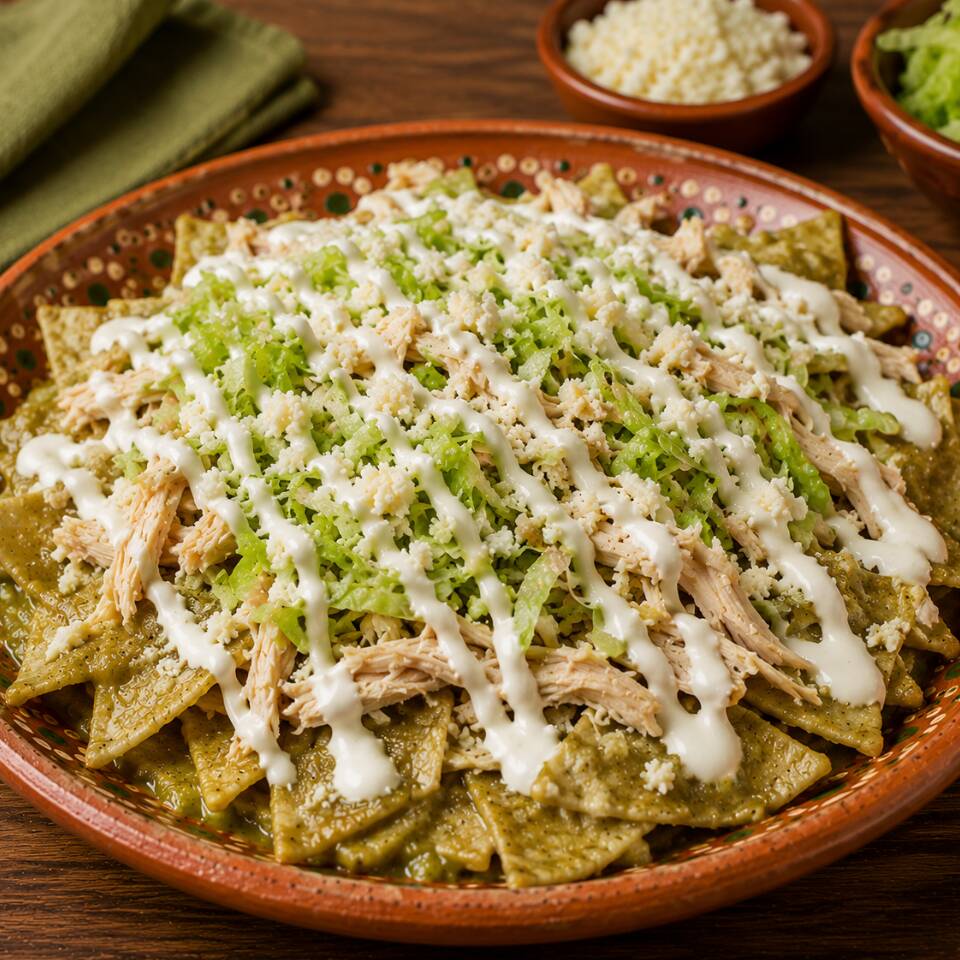 Chilaquiles Verdes con Pollo