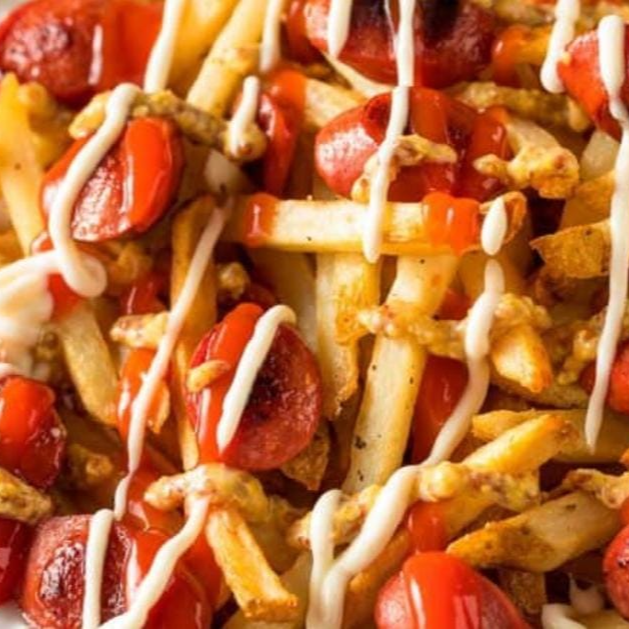 Salchipapa Sencilla para 4 Personas