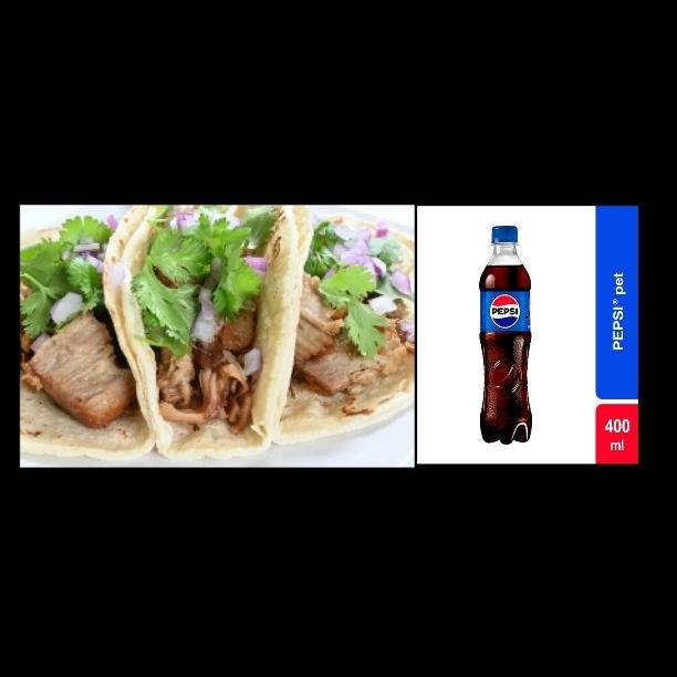 Orden de Tacos Surtido más Un PEPSI 400 Ml