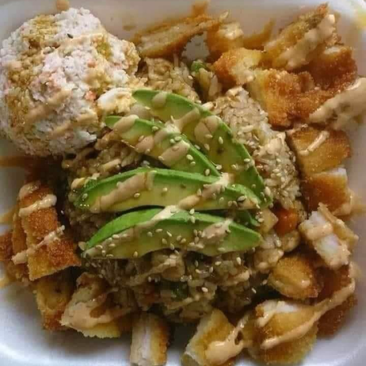 🍤Yakimeshi con Camarón Empanizado