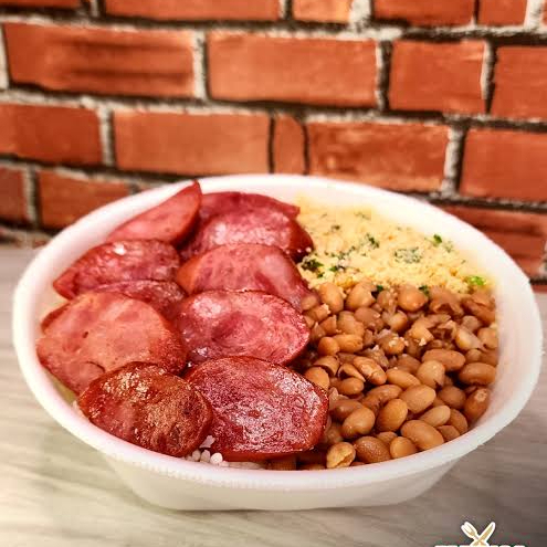 FEIJÃO,MACARRÃO,SALADA,FAROFA+PROTEINA