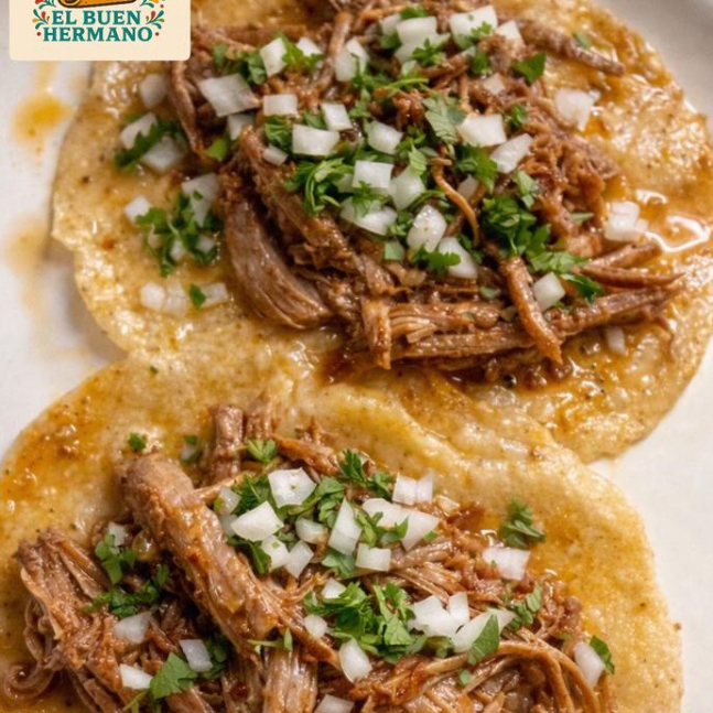 TACO DE BIRRIA DE RES (tortilla de mano)