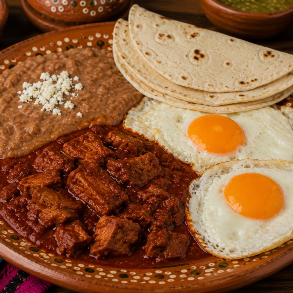HUEVO RAJAS CON QUESO