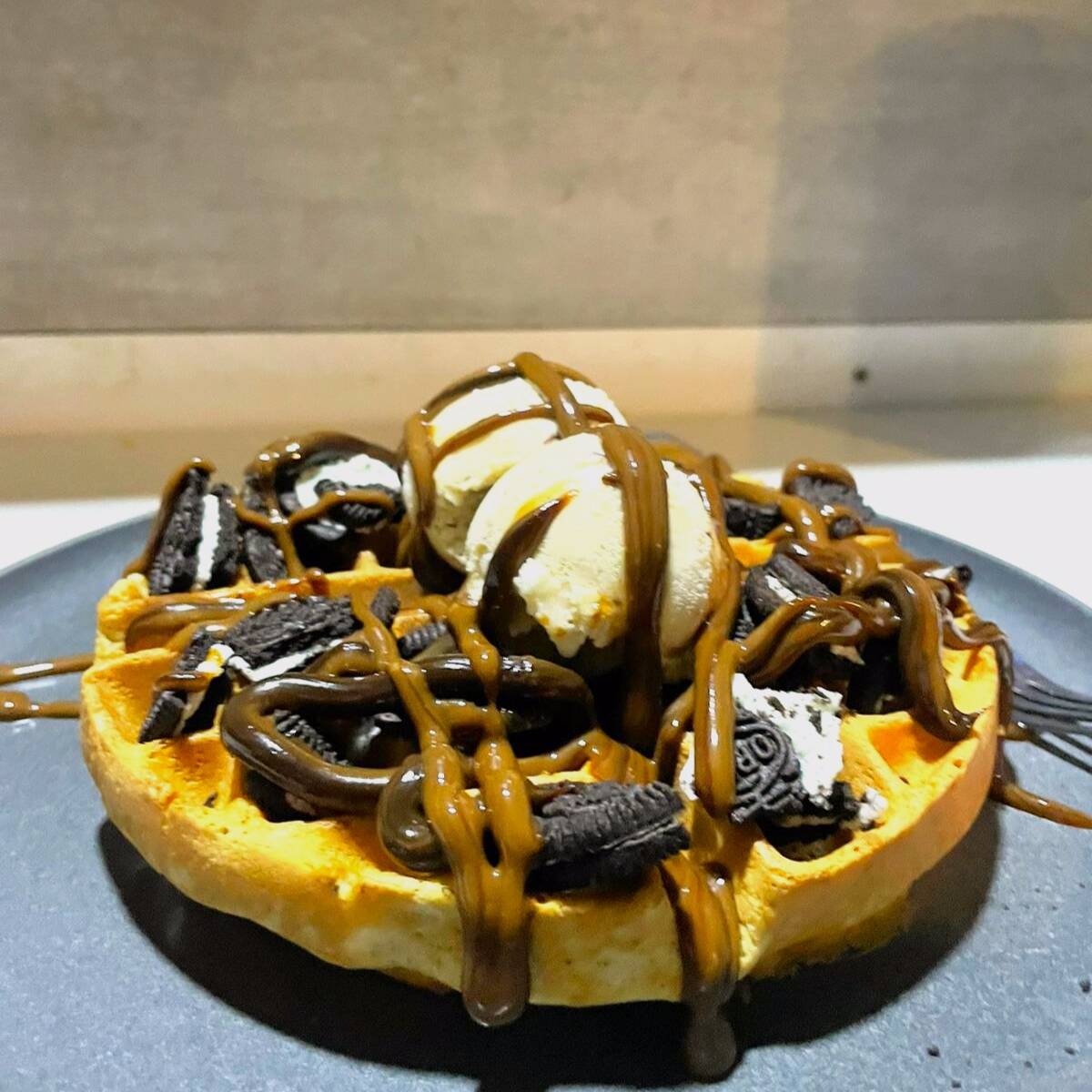 Waffle de Oreo
