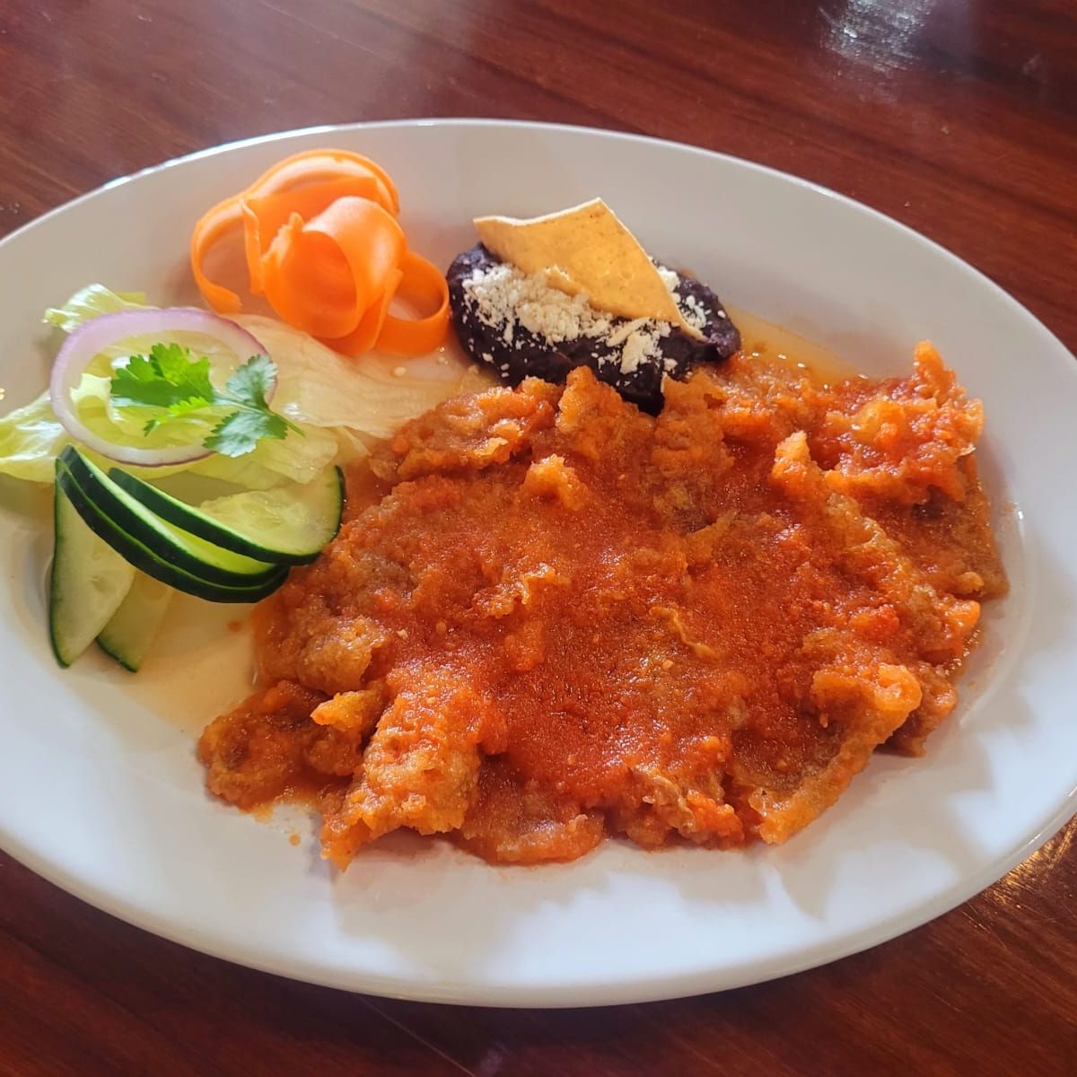 Chicharron en Salsa Roja