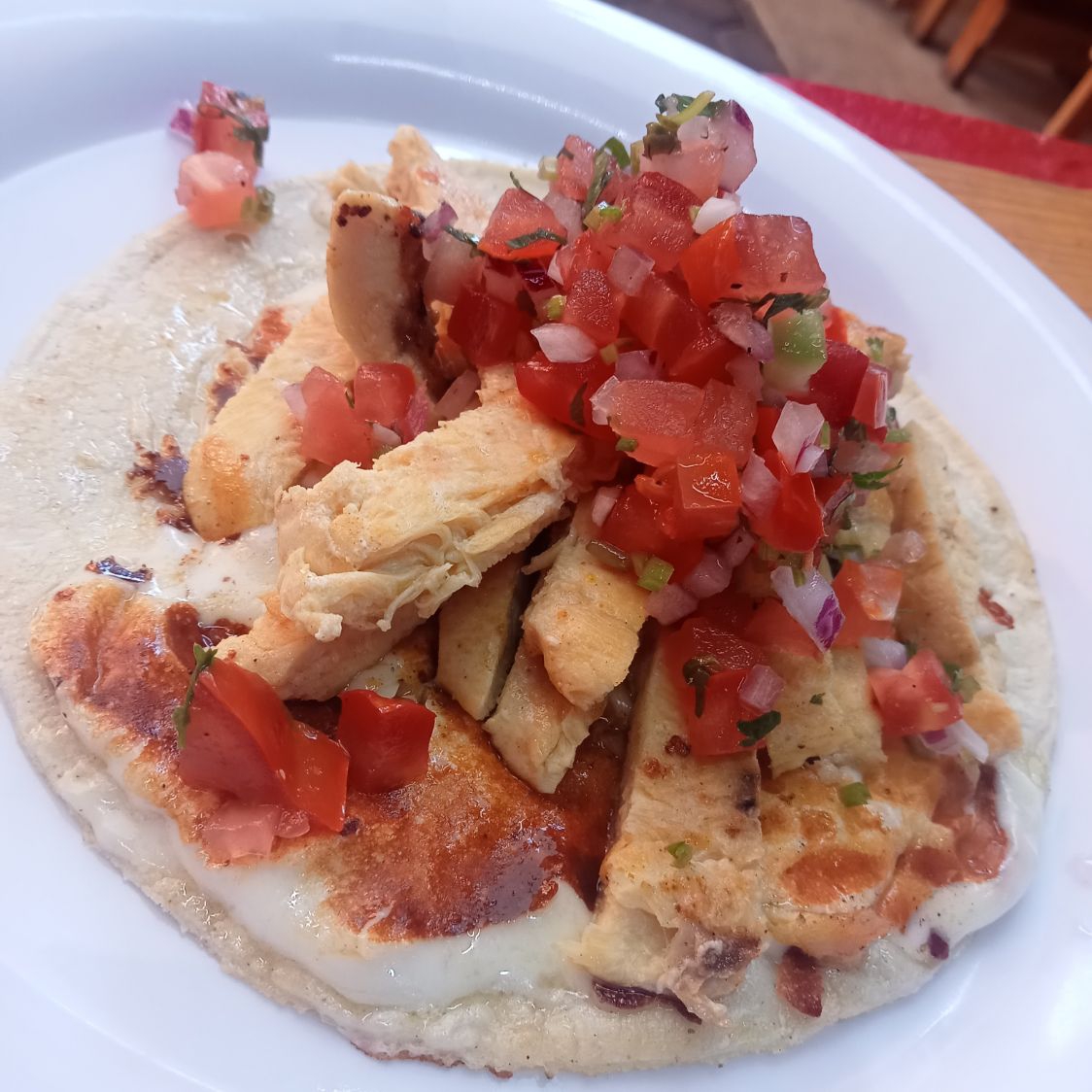 1 Taco de Parrilla con Costra de Pollo
