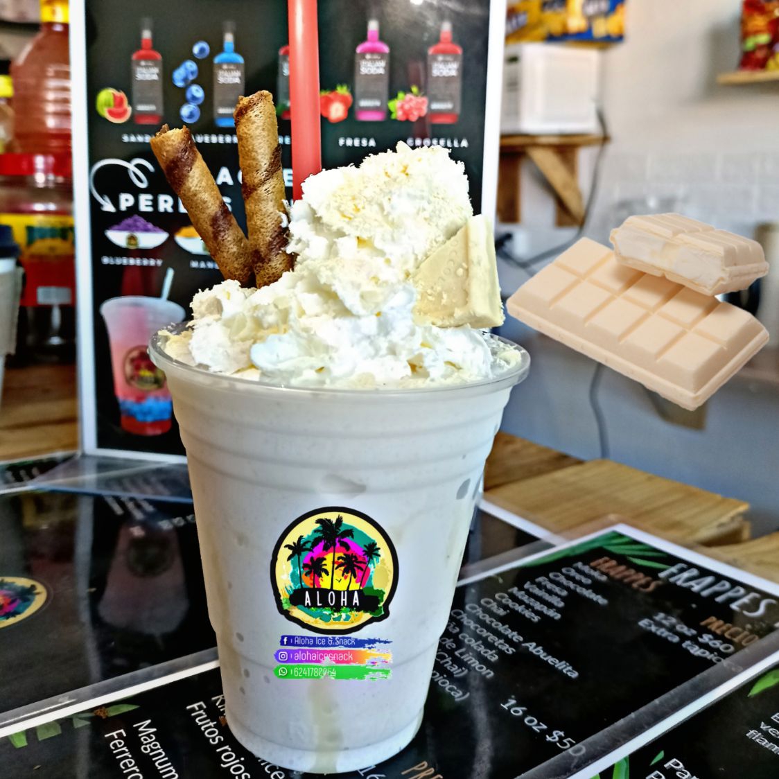 Frappé Chocolate Blanco