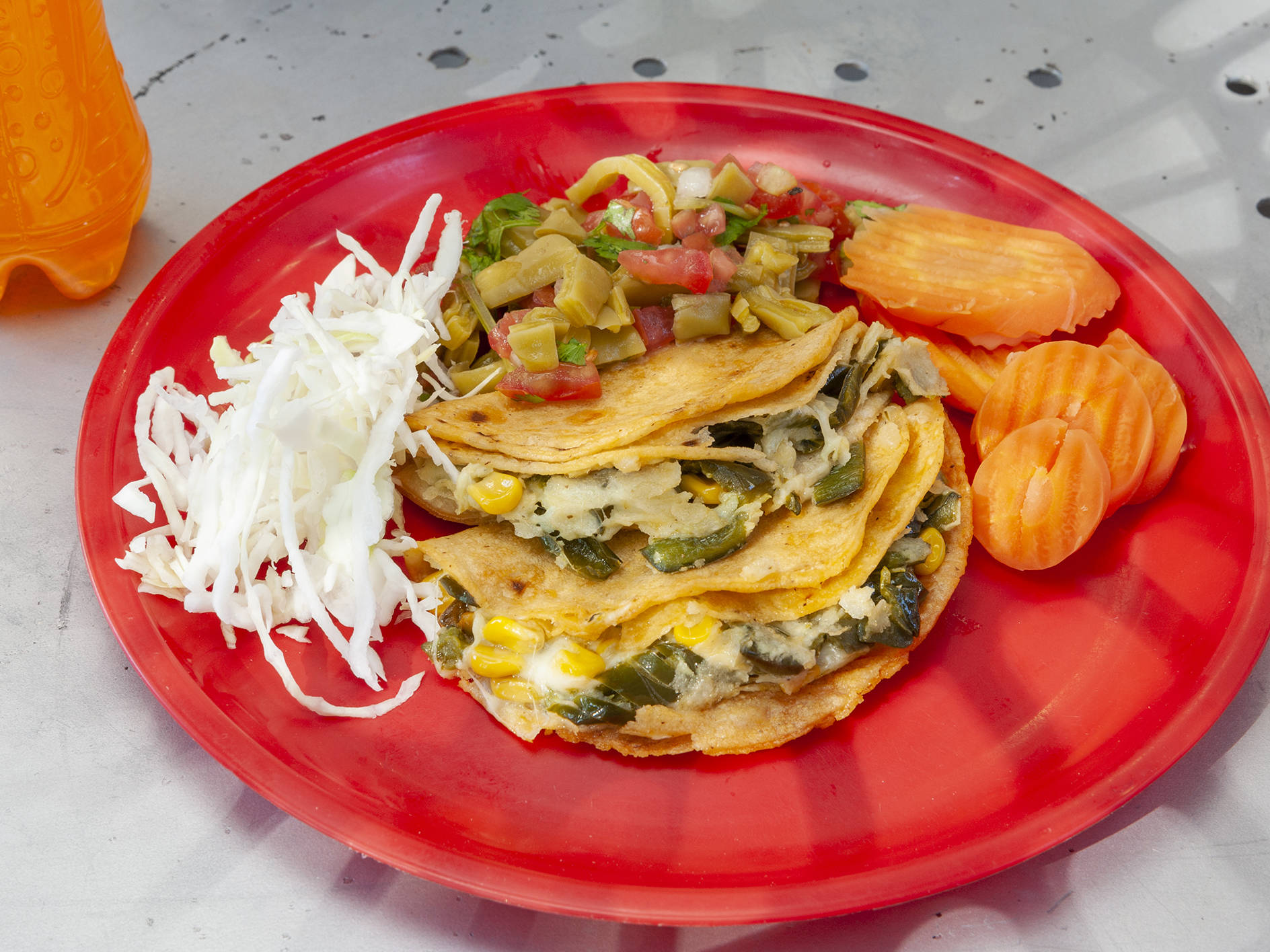 Taco De Rajas Con Queso