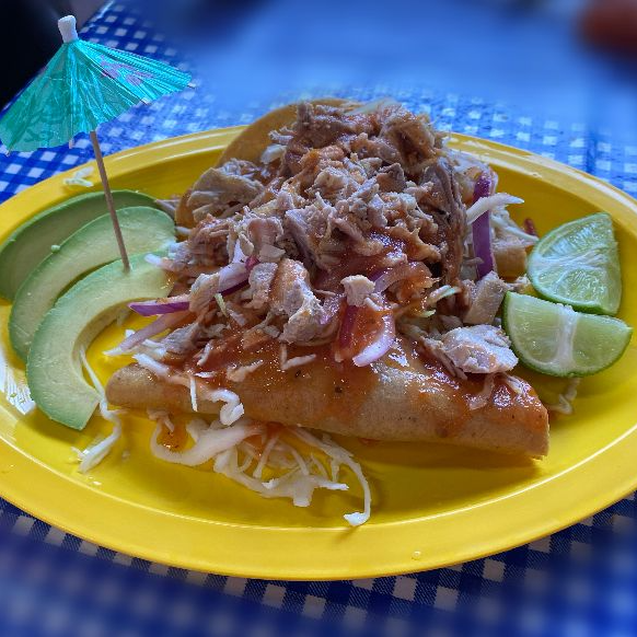 Taco Dorado con Carne