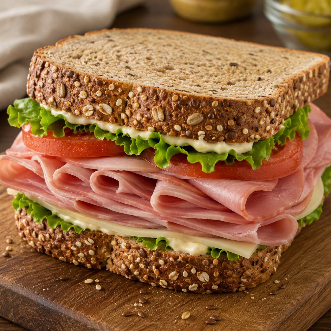 Sándwich 12 Granos de Jamon