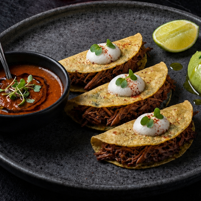 TACOS DE BIRRIA X3