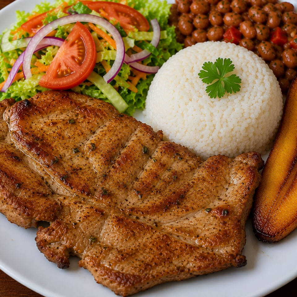 LOMO DE CERDO A LA PLANCHA