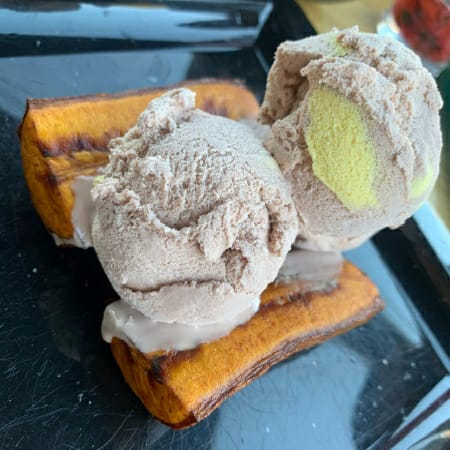 Plátano con Nieve