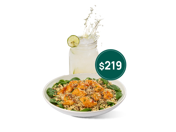 Grain Bowl + Agua.