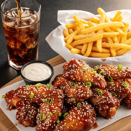 Combo Futbolero Alitas+Papas Francesa+Refresco