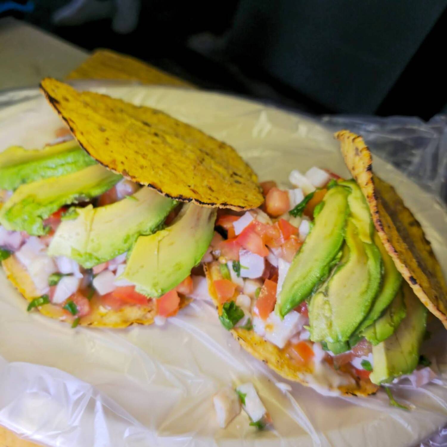 Tostada de Ceviche de Pescado