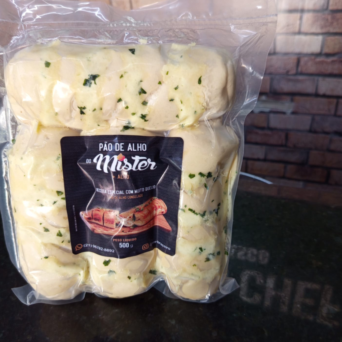 Delicioso pão de alho caseiro com MUUUUUUUUITO recheio. Sabor:+ ALHO