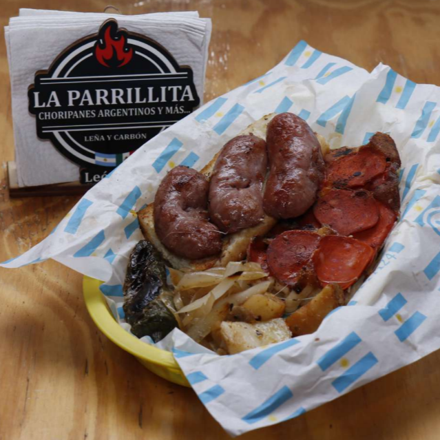 CHORIPAN ITALIANO (CHARG/PEPERONI Y QUESO)