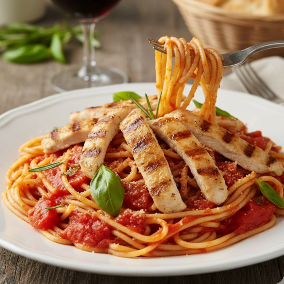 Pasta Napolitana + Pollo