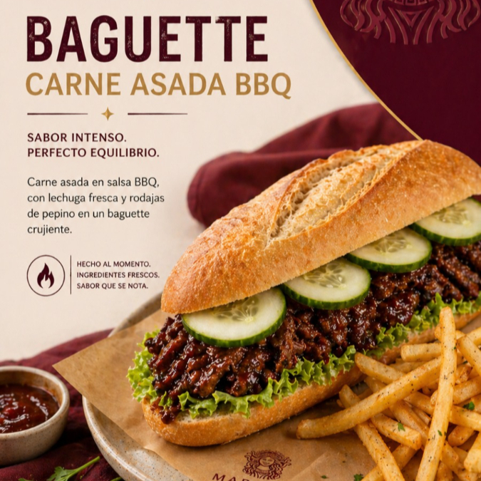 Baguette Carne Asada BBQ