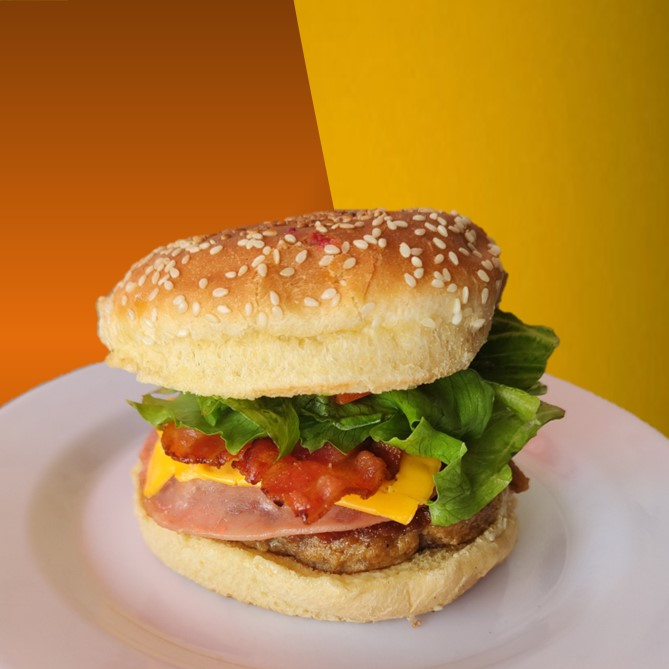 Hamburguesa con Piña