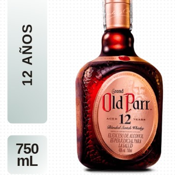 Botella De Whisky Old Parr 12años 40%vol