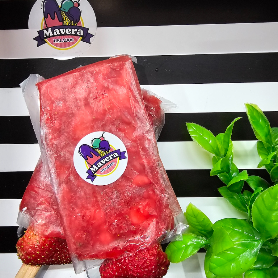 Paletas de Pura Fresa