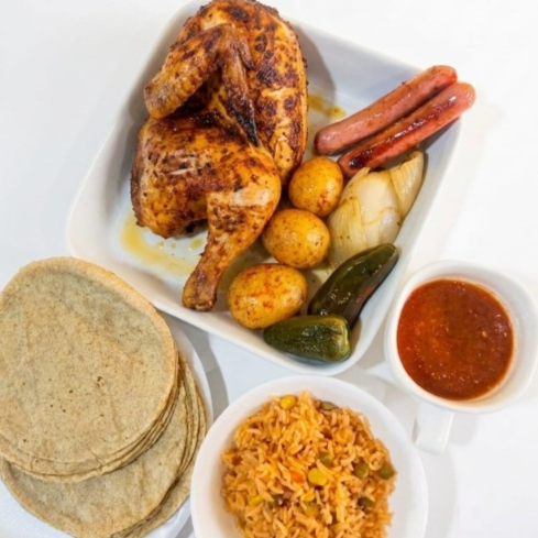 Pollo Rostizado a la Leña 1/2 Pollo
