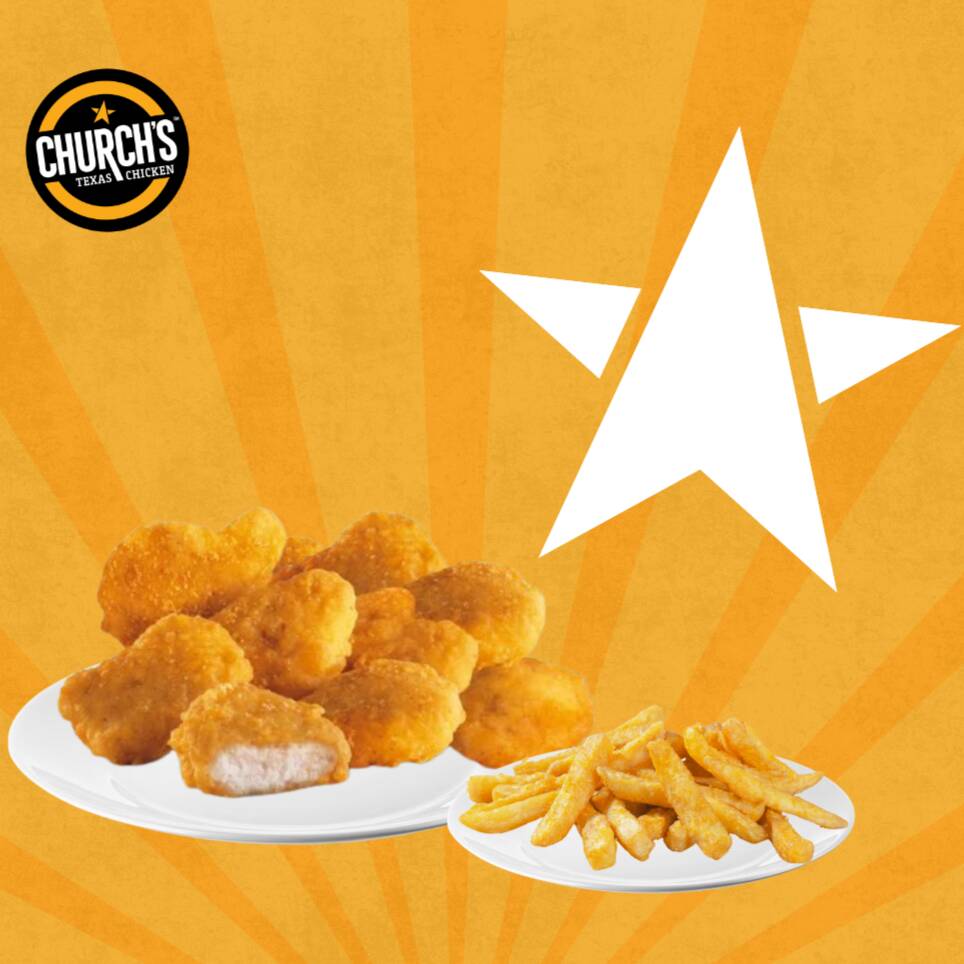 10 Nuggets + Papas Chicas