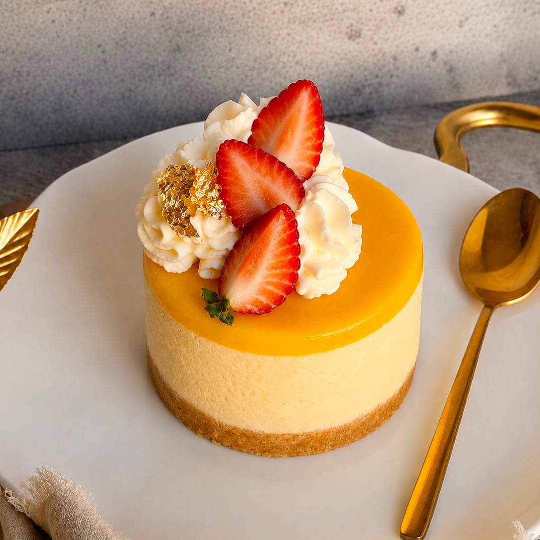 Cheesecake Individual Mousse De Mango Limón