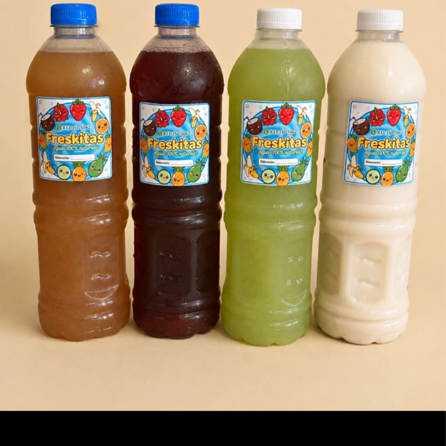 LITRO DE AGUA DE HORCHATA, JAMAICA O CIRUELA